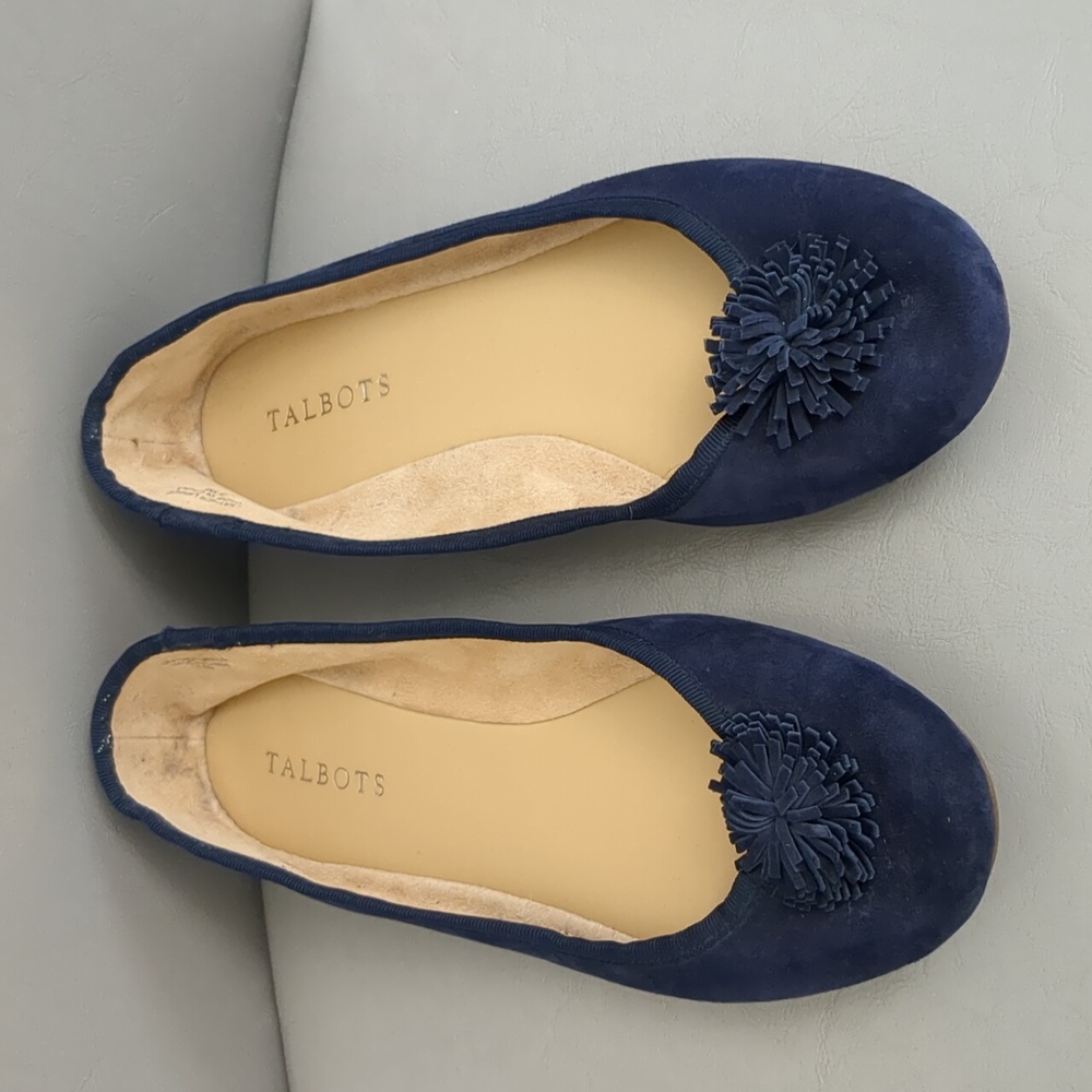 Talbots  Penelope Pom Pom Ballet Flats